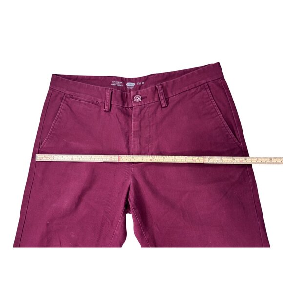 Old Navy Mens Maroon Ultimate Slim-Fit Pants 32x34 - Picture 10 of 10